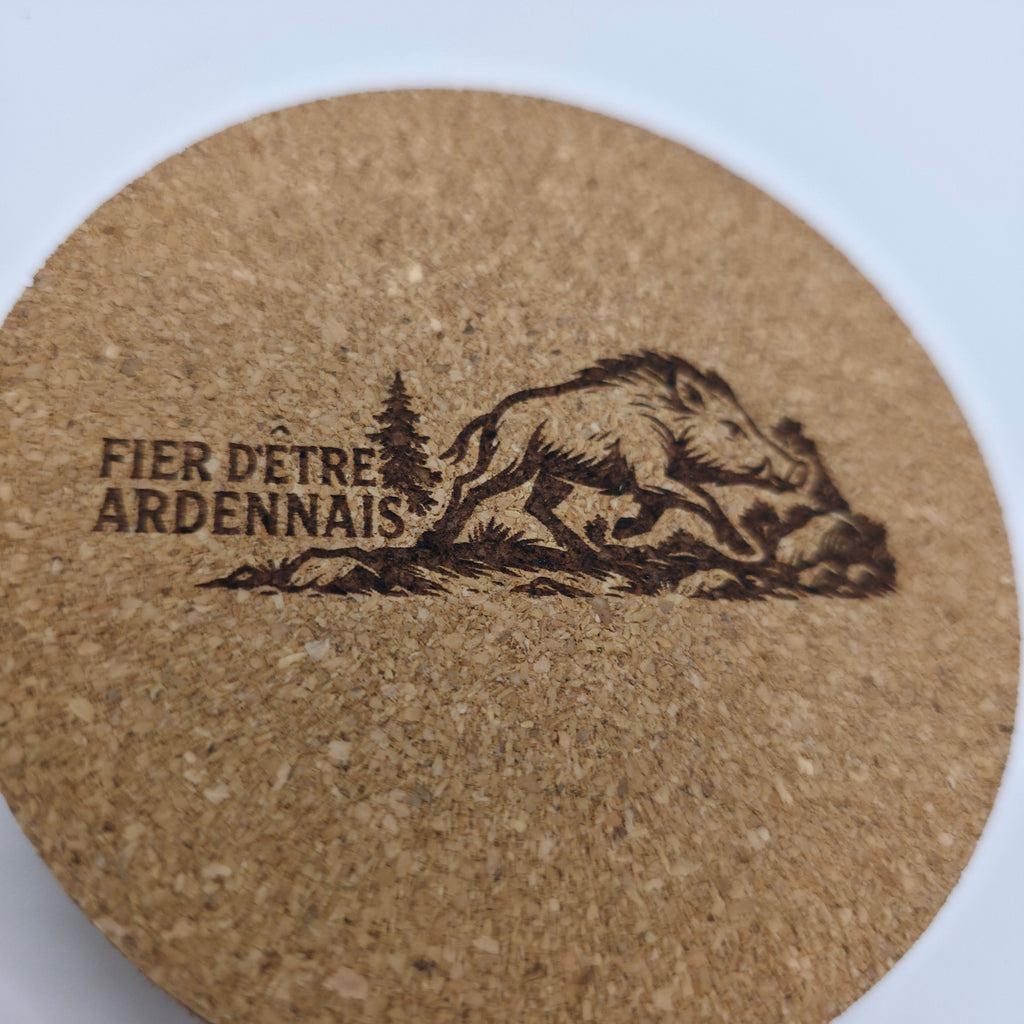 Dessous de verre en liège (lot de 6)